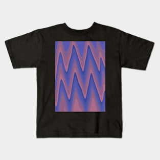 Pink Purple Zig Zag Kids T-Shirt